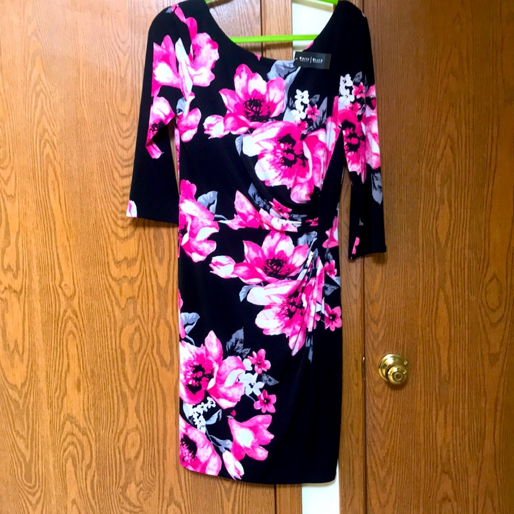 Size 14 black and floral White House black market
